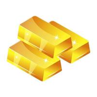 Gold Stack and Assets vector