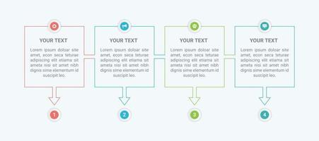 diseño de plantilla de negocio de infografía vector