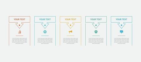 diseño de plantilla de negocio de infografía vector