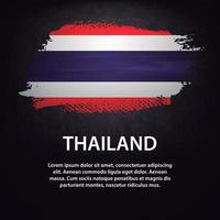 Thailand flag brush vector