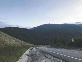 Mountain road in Caucasus mountains. Sochi, Russia photo