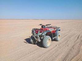 Quad bike in the desert of Egypt