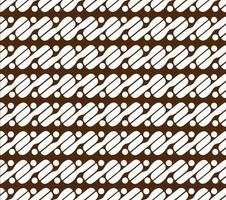 Traditional Batik Parang Seamless Pattern vector