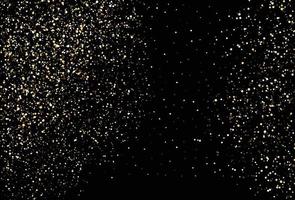 Golden dots on black background vector