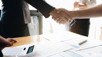 concepto de reunión de asociación empresarial foto