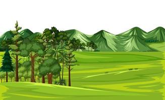 Green nature outdoor landscape vector