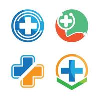 Medical care logo images vector