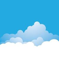 ilustración de imágenes de fondo de nube vector