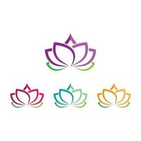Beauty lotus logo images vector