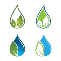 Water drop logo images vector