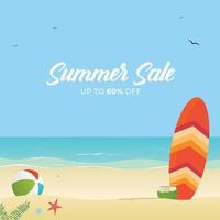 Summer Sale Design Banner vector