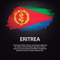 Eritrea flag brush vector