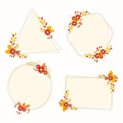 Floral Autumn Labels