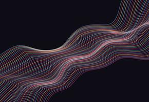 Abstract colorful lines background. Moving lines vector