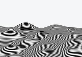 ondas de líneas abstractas. patrón de rayas onduladas. ilustración vectorial vector