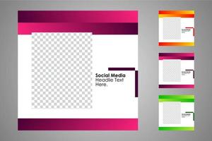 Suitable for social media posts templates and web or internet ads. vector