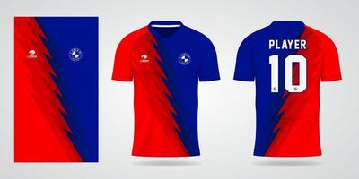 sports jersey template for team uniforms and Soccer t shirt design vector