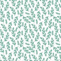 Seamless floral pattern with grean leaf vector