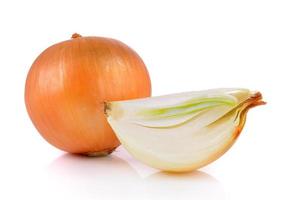 Onion on white background photo