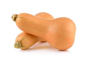 Butternut squash on white background photo