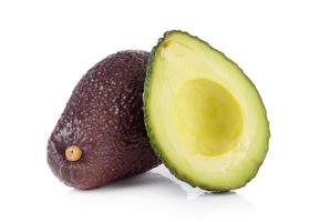 Avocado on white background photo