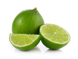 Lime on white background photo