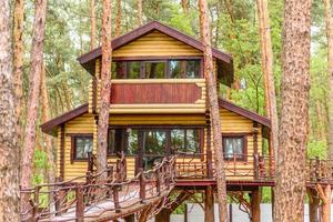 alquiler de vacaciones cabaña en el bosque cabaña en el campo junto al lago foto