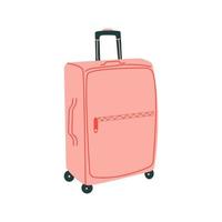 Hand drawn suitcase, travel concept. Flat illustration. vector