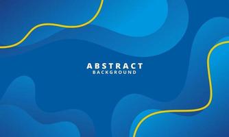 Abstract Blue Fluid Wave Background vector