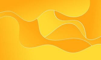 Abstract Yellow Fluid Wave Background vector