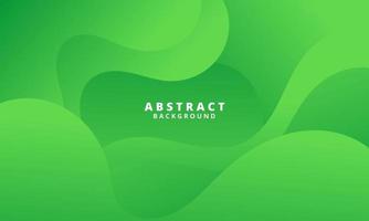 Abstract Green Fluid Wave Background vector