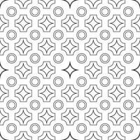 Seamless pattern, various geometric shapes on a white background vector