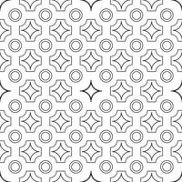 Seamless pattern, various geometric shapes on a white background vector