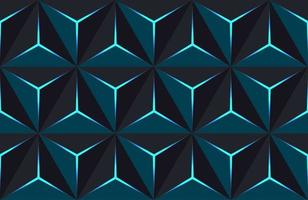 Geometric 3D Pattern with Basic Shapes. Luxury Background vector