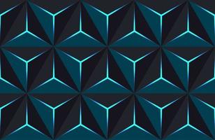 Geometric 3D Pattern with Basic Shapes. Luxury Background vector