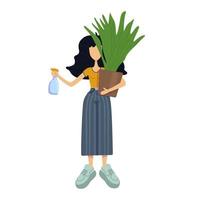 Zero waste flat cartoon vector illustration