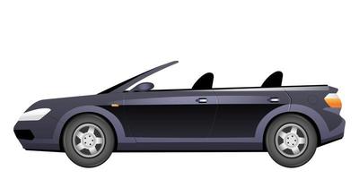 Elegant cabriolet cartoon vector illustration