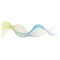 abstract color wave flow design element vector
