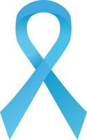 Blue awareness Ribbon. Men's health, Childhood cancer, Prostate cancer vector