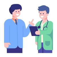 Medical Patient Discussion vector