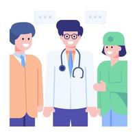 Doctors Discussion and staff vector