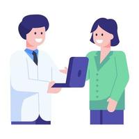 Medical Patient Discussion vector