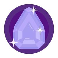 purple Gem Stone vector