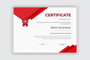 certificate of appreciation award template vector