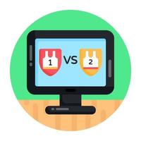 Fighting  Versus Game vector