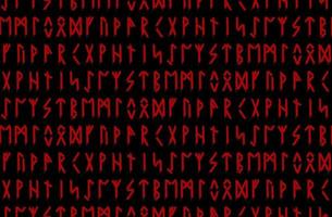 seamless pattern. Runic talismans. Magic and magical runes. vector