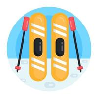 Ski Board Equipment vector