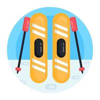 Ski Board Equipment vector