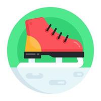 zapato y calzado de patinaje vector