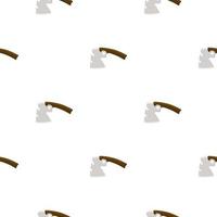 Illustration on theme pattern steel axes with wooden handle vector